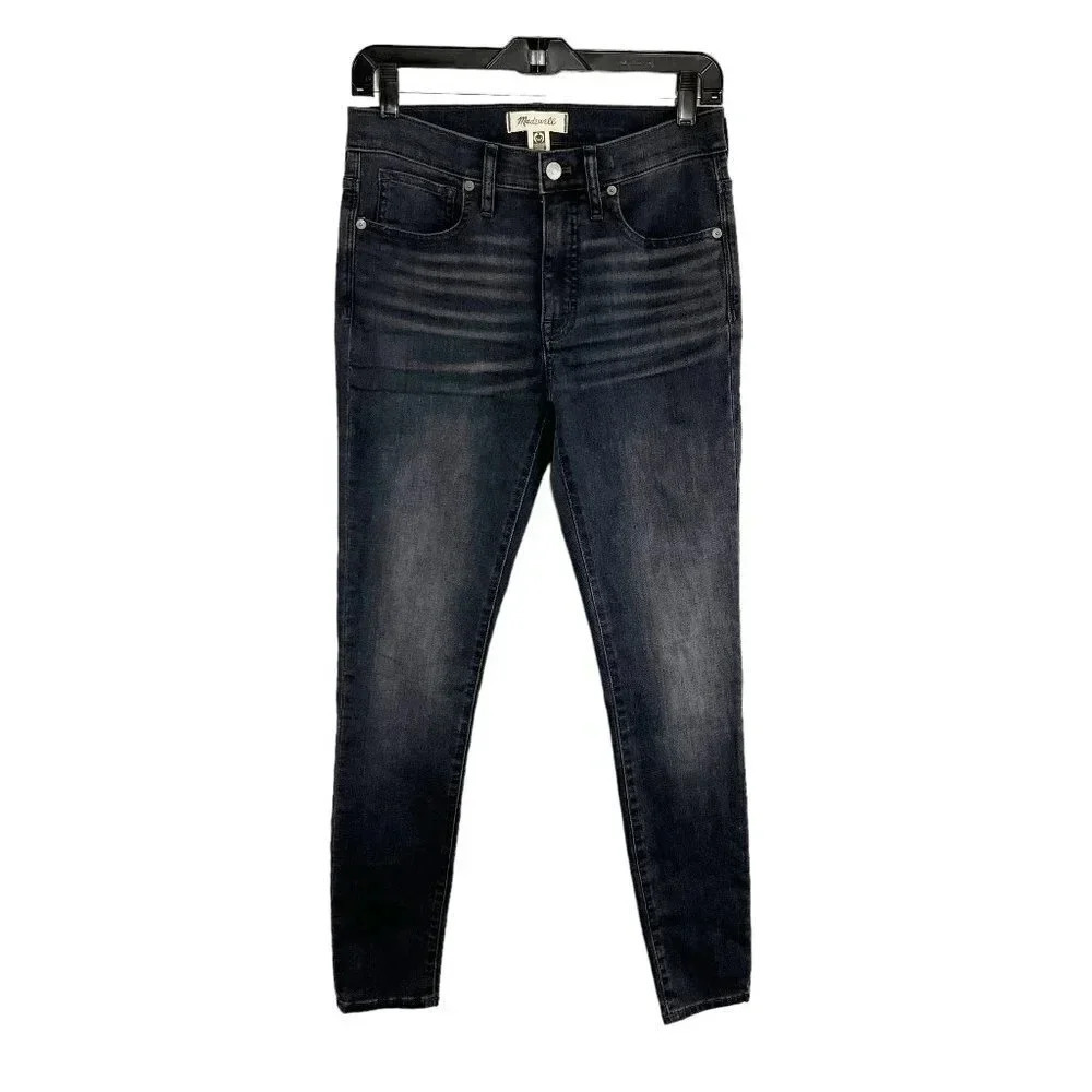 Madewell Gray 9" Mid Rise Skinny Jeans Women's Waist Size 28